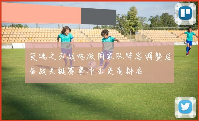 英魂之刃战略版国家队阵容调整后备战关键赛事冲击更高排名